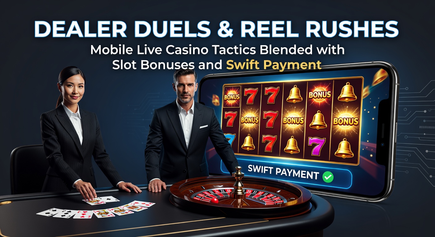 Dynamische Slot-Walzen im Rush-Modus auf einem Smartphone-Bildschirm neben einem Live-Chat mit dem Dealer