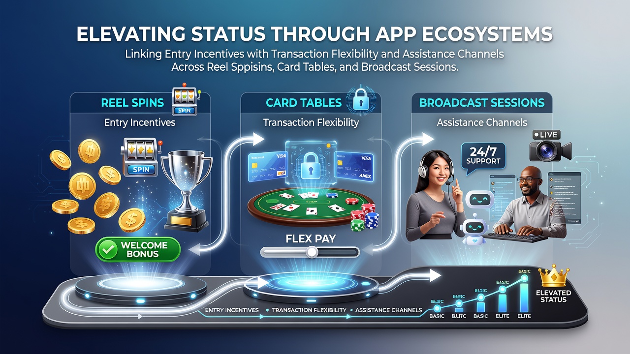 App-Ökosysteme mit Verknüpfungen von Boni, Zahlungen und Support in Casino-Formaten