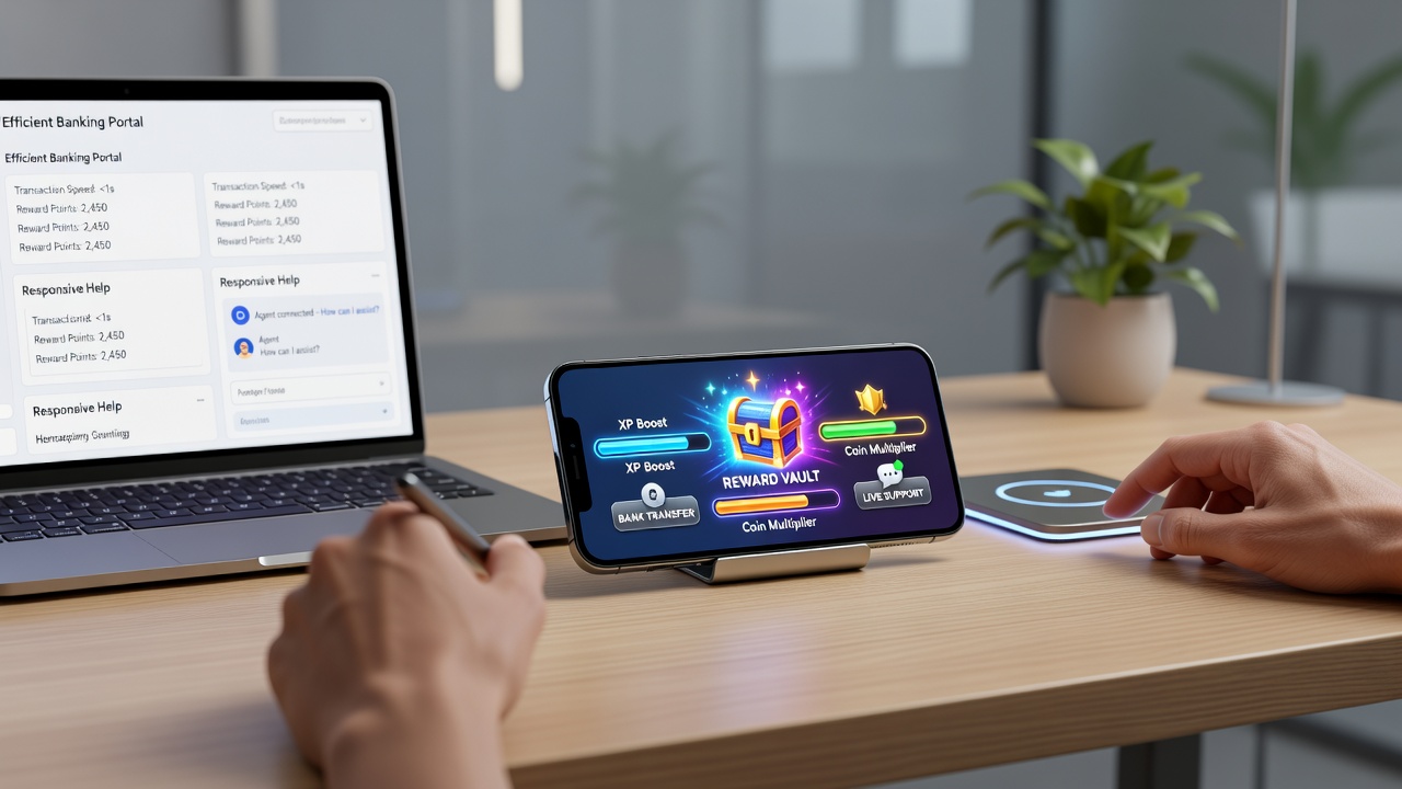 Support-Chat auf Smartphone mit Casino-Spieler während einer Live-Session und Zahlungsbestätigung
