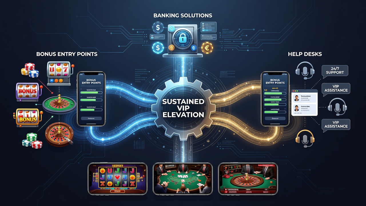 Darstellung der Verbindungen zwischen Bonuspunkten, Zahlungssystemen und Support-Strukturen in mobilen Casino-Umgebungen