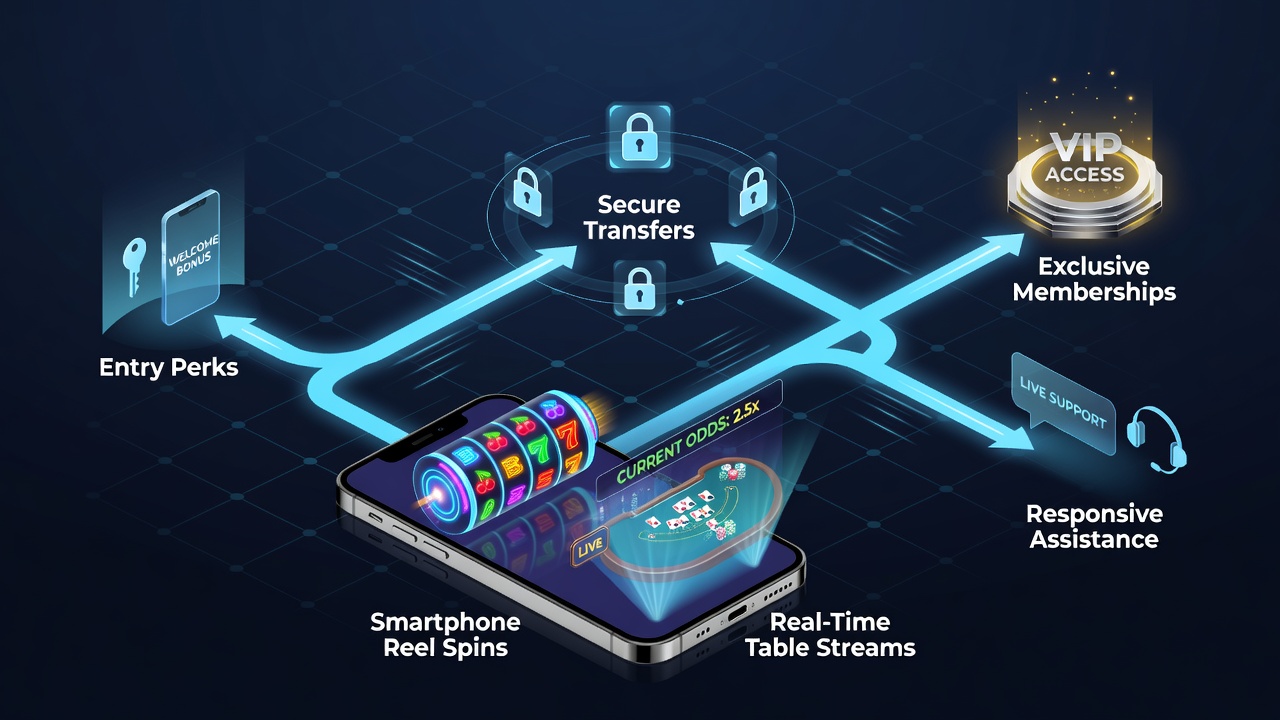 Digitale Pfade in mobilen Casinos von Boni zu VIP-Mitgliedschaften